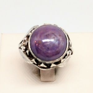Star Ruby Sterling Silver Ring